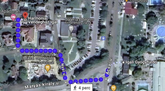 Harmonia Vendeghaz 100 Meterre Az Igali Gyogyfuerdotol Lejlighed Eksteriør billede